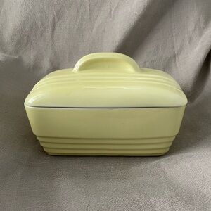 Yellow Ceramic Butter Dish